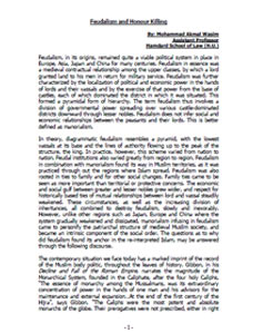 Feudalism And Honour Thumb