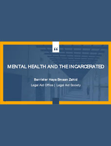 Mental Health in Prisons Thumb